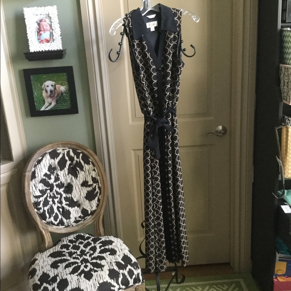 Talbots 100% silk midi dress size 10